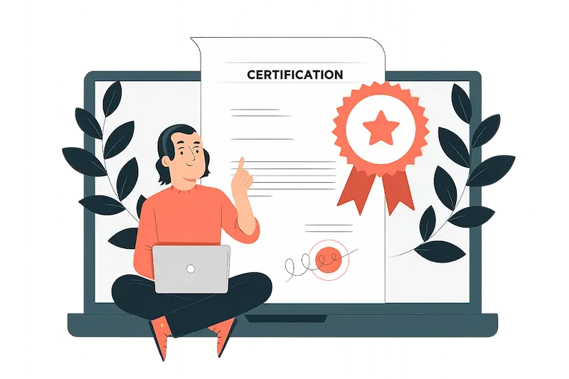 Certificación fiscal verificada en una interfaz segura